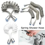 Tuyau de douche à ressort rétractable, pulvérisateur de bain, tuyau allergique, immunisation à l&rsquo;eau, accessoires HOAccessrespiration, matériel domestique, 1.5 m, 2 m, 3m