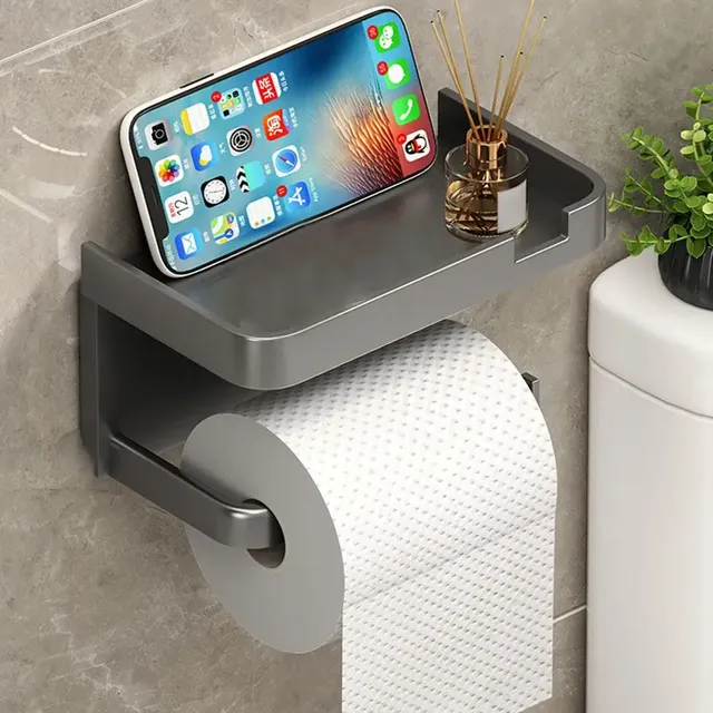 Porte papier toilette mural tablette multifonction… – vue 2