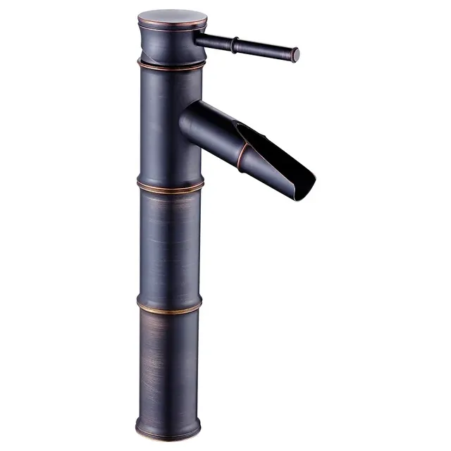 Robinets de lavabo Robinet cascade en bronze noir… – vue 4