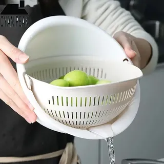 Plateau à fruits de cuisine amovible Double couche bassin de fruits et…