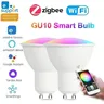 EWelink GU10 ampoule WiFi Zigbee RGB LED lampes à… – vue 1