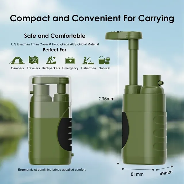 Pompe de purificateur d'eau avec filtre à eau en carbone… – vue 2
