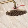 Pommeau de douche à effet de pluie doré en acier… – vue 3