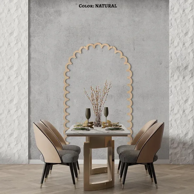 Arc mural en bois décor panneau mural en bois moderne… – vue 5