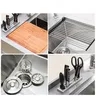 Évier encastrable inox brossé bac unique égouttoir… – vue 4