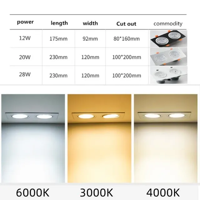 Spot lumineux Led encastrable pour le plafond – vue 2