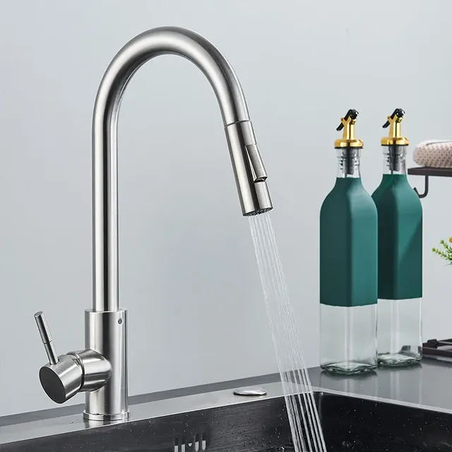 Robinet de cuisine en acier inoxydable – vue 5