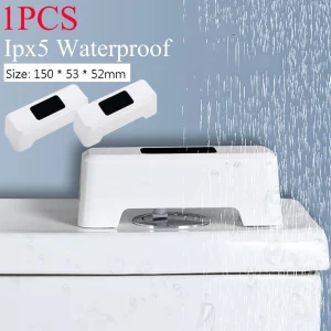 Capteur de chasse d’eau infrarouge sans contact, capteur de mouvement, bouton de chasse d’eau automatique, interrupteur tactile Capteur de chasse d’eau infrarouge sans contact, capteur de mouvement, bouton de chasse d’eau automatique, interrupteur tactile