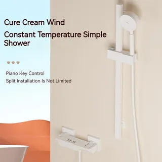 Bain blanc numérique Led salle de bain froide et chaude système de…