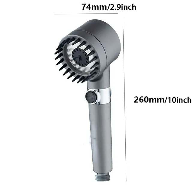 Pommeau douche main multifonction brosse silicone… – vue 2