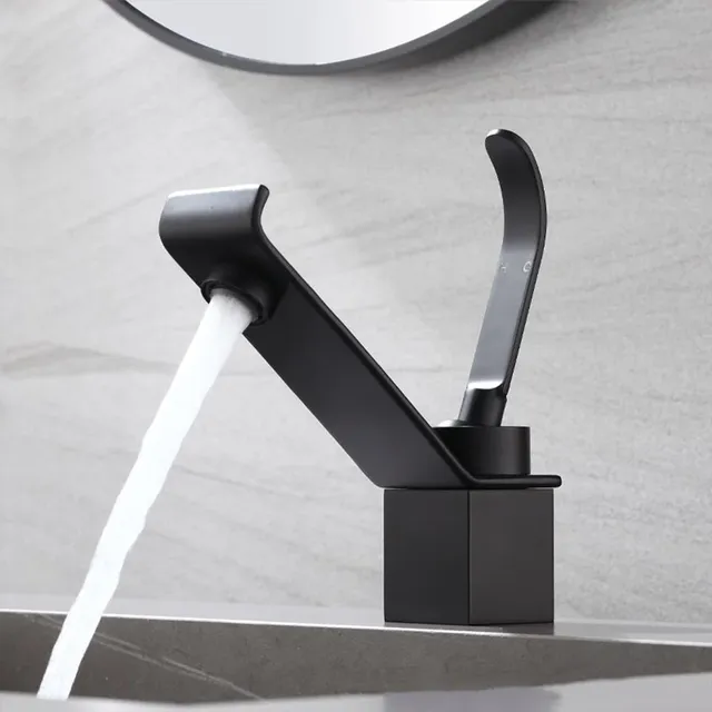 Robinet de lavabo doré – vue 5
