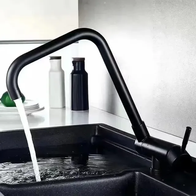 Robinet d'évier de cuisine pliable et rotatif – vue 5