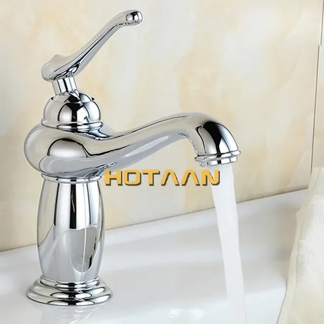 Mitigeur lavabo monocommande laiton massif plaqué or… – vue 7