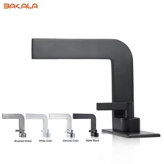 BAKALA robinets de lavabo modernes noir mat