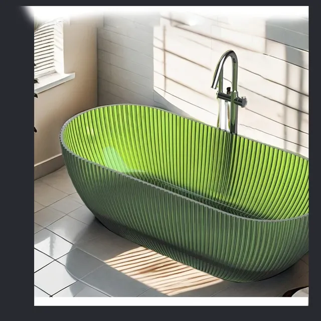 Baignoire autoportante montée au sol – vue 2