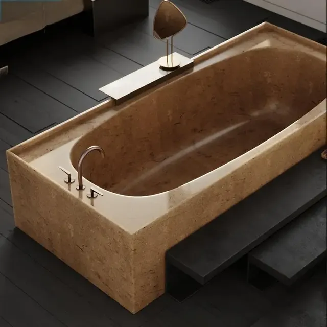 Baignoire en marbre naturel – vue 4
