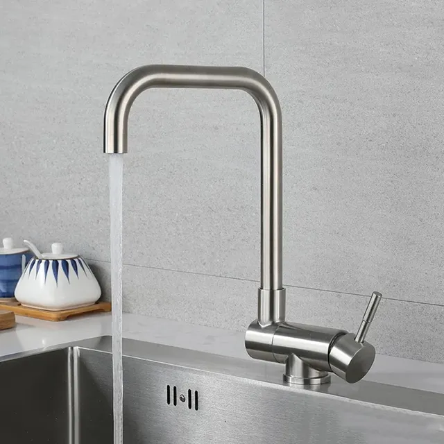 Robinet de cuisine pliant en acier inoxydable – vue 4