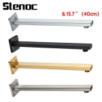 Bras de douche mural G1/2, salle de bains dorée, tuyau fixe en acier inoxydable, support de pomme de douche, accessoires de salle de bains