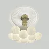 Panneau de lampe en PU rond en forme de plafond – vue 2