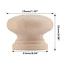Boutons d'armoire ronds en bois 1-3/8 "(35mm) boutons de… – vue 2