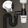 Siphon évier flexible extensible corrugé PVC ABS… – vue 2