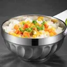 Bol à soupe Double couche en acier inoxydable – vue 3