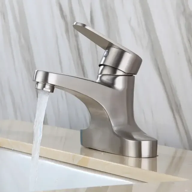 Robinet de salle de bains brossé en acier inoxydable 304 – vue 3
