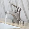 Robinet de salle de bains brossé en acier inoxydable 304 – vue 3