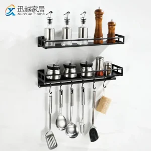 Étagère à épices, organisateur, porte-bouteille d’assaisonnement, Gadgets, fournitures, garde-manger suspendu, accessoires de cuisine, étagère de rangement murale Étagère à épices, organisateur, porte-bouteille d’assaisonnement, Gadgets, fournitures, garde-manger suspendu, accessoires de cuisine, étagère de rangement murale
