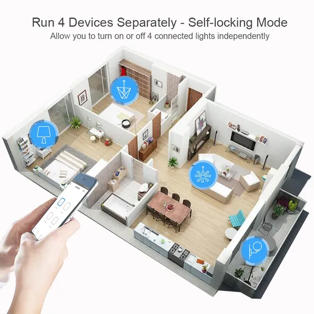 Module intelligent de commutateur sans fil Wifi – vue 5