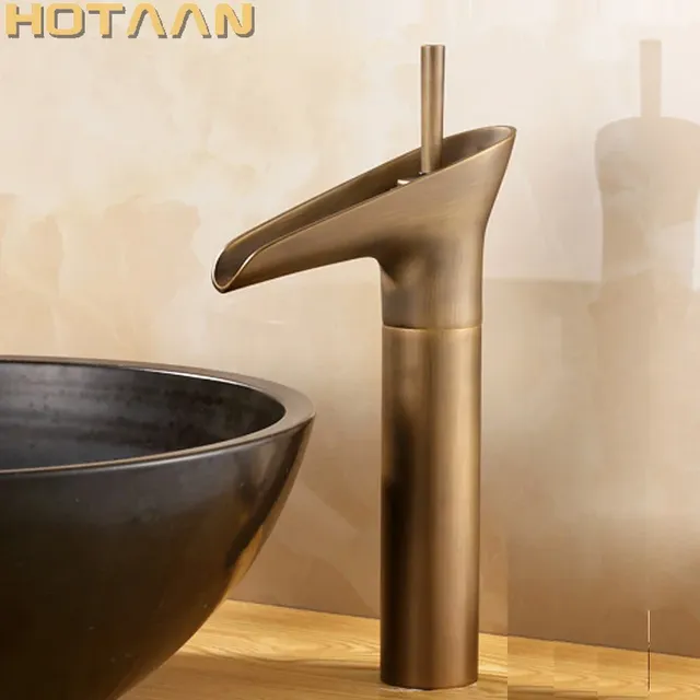 Mitigeur monocommande lavabo vasque bec cascade laiton… – vue 2