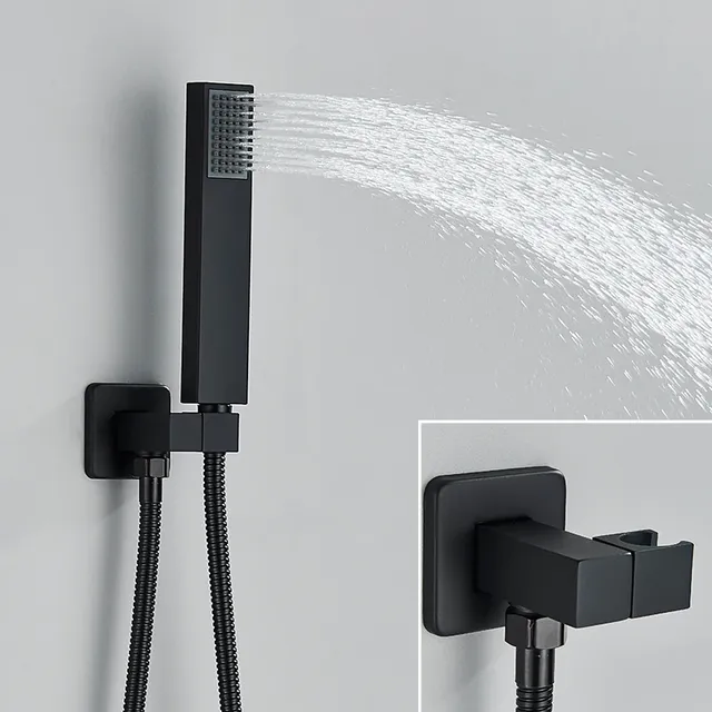 Système de douche dissimulé noir – vue 5