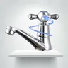 Robinet d'évier de lavabo en alliage de Zinc – vue 2