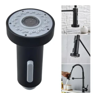 Robinet d’évier, pomme de douche extractible, pomme de douche à pulvérisation pour robinet d’évier de cuisine, robinet de rechange ABS de remplacement Robinet d’évier, pomme de douche extractible, pomme de douche à pulvérisation pour robinet d’évier de cuisine, robinet de rechange ABS de remplacement