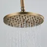 Pommeau douche pluie rond laiton massif brossé antique… – vue 6