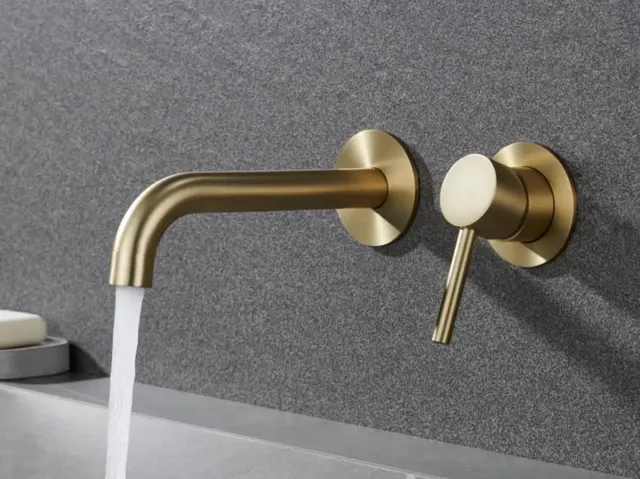 Robinet mitigeur de salle de bains en acier inoxydable – vue 2