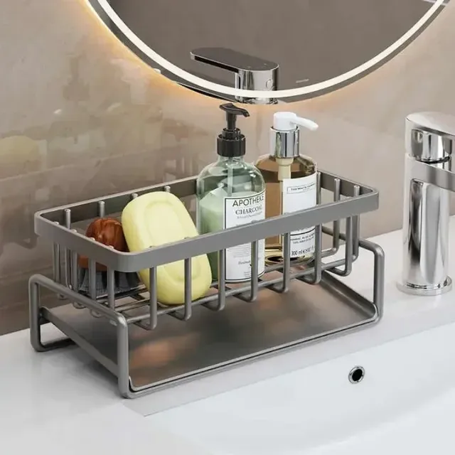 Organisateur évier autodrainant support éponge porte… – vue 5