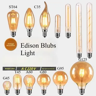 Ampoule LED Edison C35 G45 A60 ST64 T45 G80 G95 G125 4W 6W 8W 10W 12W…