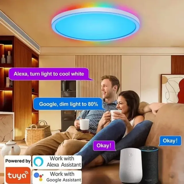 Plafonnier LED intelligent Tuya WiFi – vue 5
