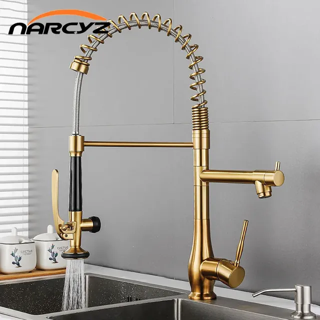 Robinet de cuisine en Nickel brossé – vue 2