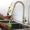 Robinet mitigeur de cuisine en acier inoxydable – vue 2