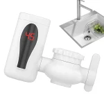 Robinet d&rsquo;eau chaude instantanée, chauffe-eau sans réservoir, rotatif, Double Modes, avec affichage numérique LED, pour le lavage des mains en cuisine