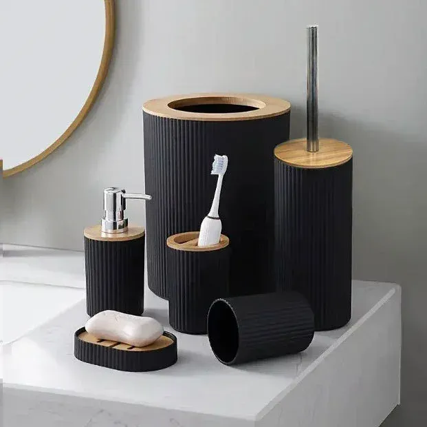 1 pièce ensemble d'accessoires de salle de bain 6 pièces… – vue 5