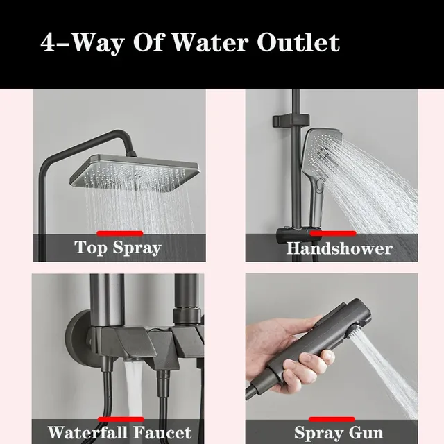 Ensemble de douche numérique Piano – vue 4
