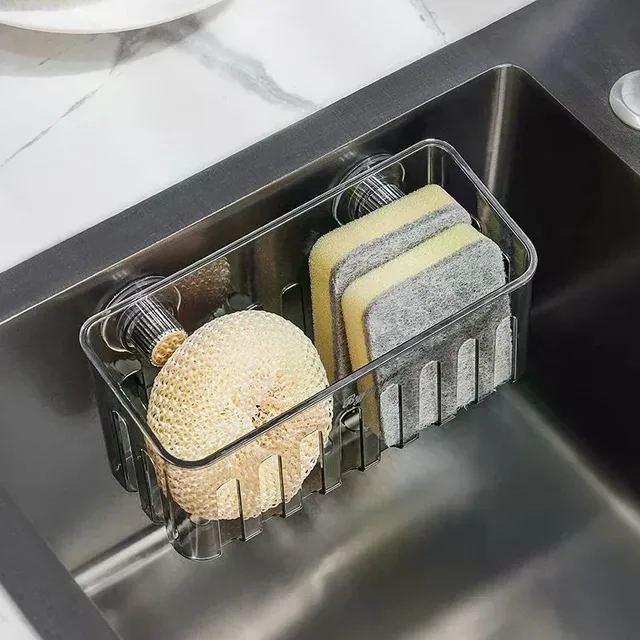 Support évier ventouse égouttoir panier multifonctionnel… – vue 4