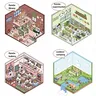 Coffret art numérique isométrique kawaii décors… – vue 1