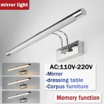 LED miroir lumière vanité lampe 110-220 V 3 couleurs applique murale projecteurs muraux adaptés à la coiffeuse