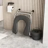 Tabouret de toilette pliable en acier inoxydable pour… – vue 5