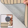 Papier peint auto-adhésif 3D en Grille de Grain de bois – vue 2