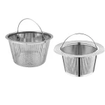 Crépine d&rsquo;évier de cuisine en acier inoxydable avec poignée, protection contre les gouttes